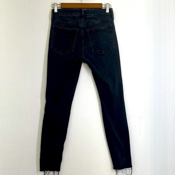 GAP - Y2K Black Stonewash Distressed Denim Jean Legging Size 4 - Picture 9 of 11